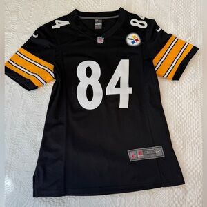 Nike Pittsburgh Steelers Antonio Brown #84 Youth L Black NFL Jersey Shirt